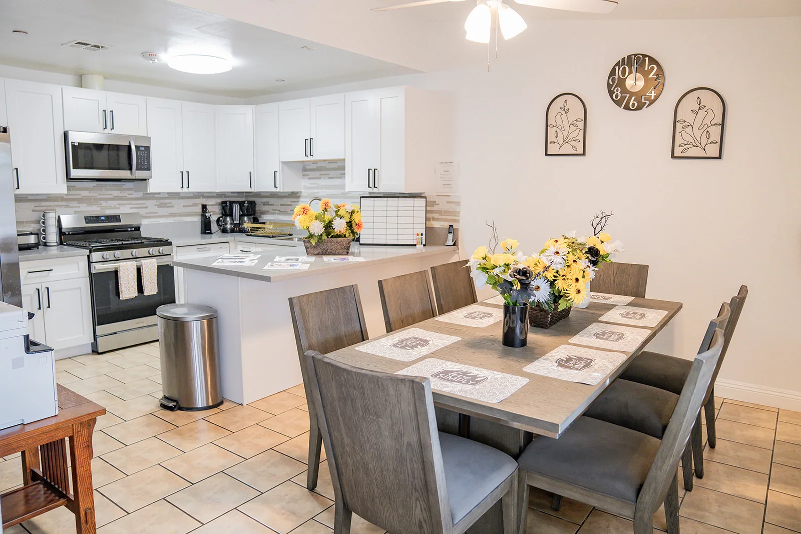 Dining area at ACME Group Home memory care residence in Las Vegas.